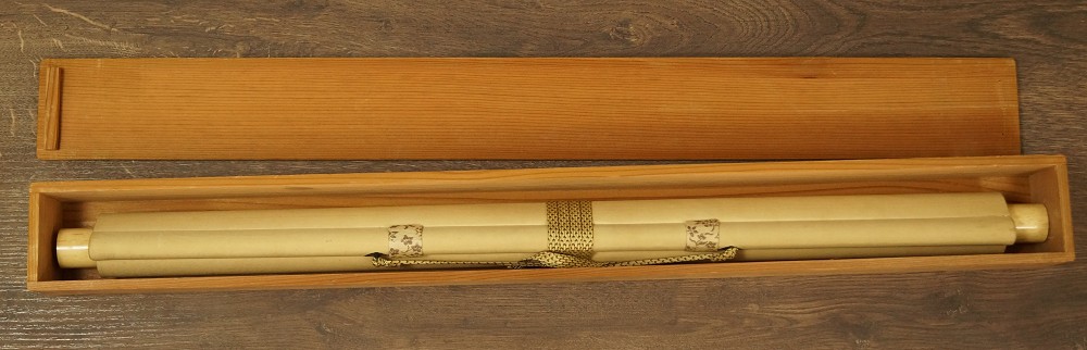 Berge Kakemono Aufbewahrungsbox Nahaufnahme