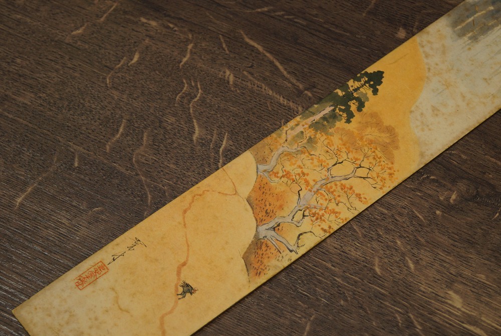 Japanisches Gemaelde Landschaft Gesamtansicht 1