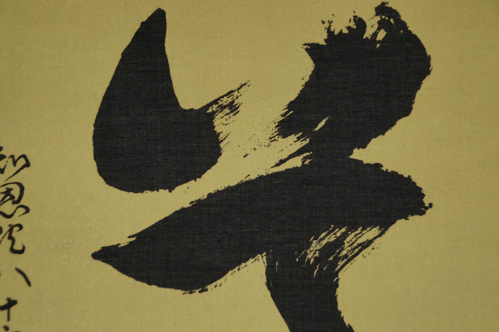 Zen Kalligrafie Der Weg von Yasutaka Nakamura Kalligrafie Nahaufnahme 1