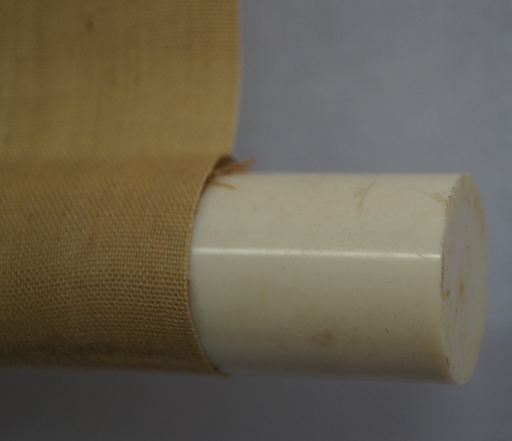 Seven Lucky Gods Hanging Scroll Roller Detail
