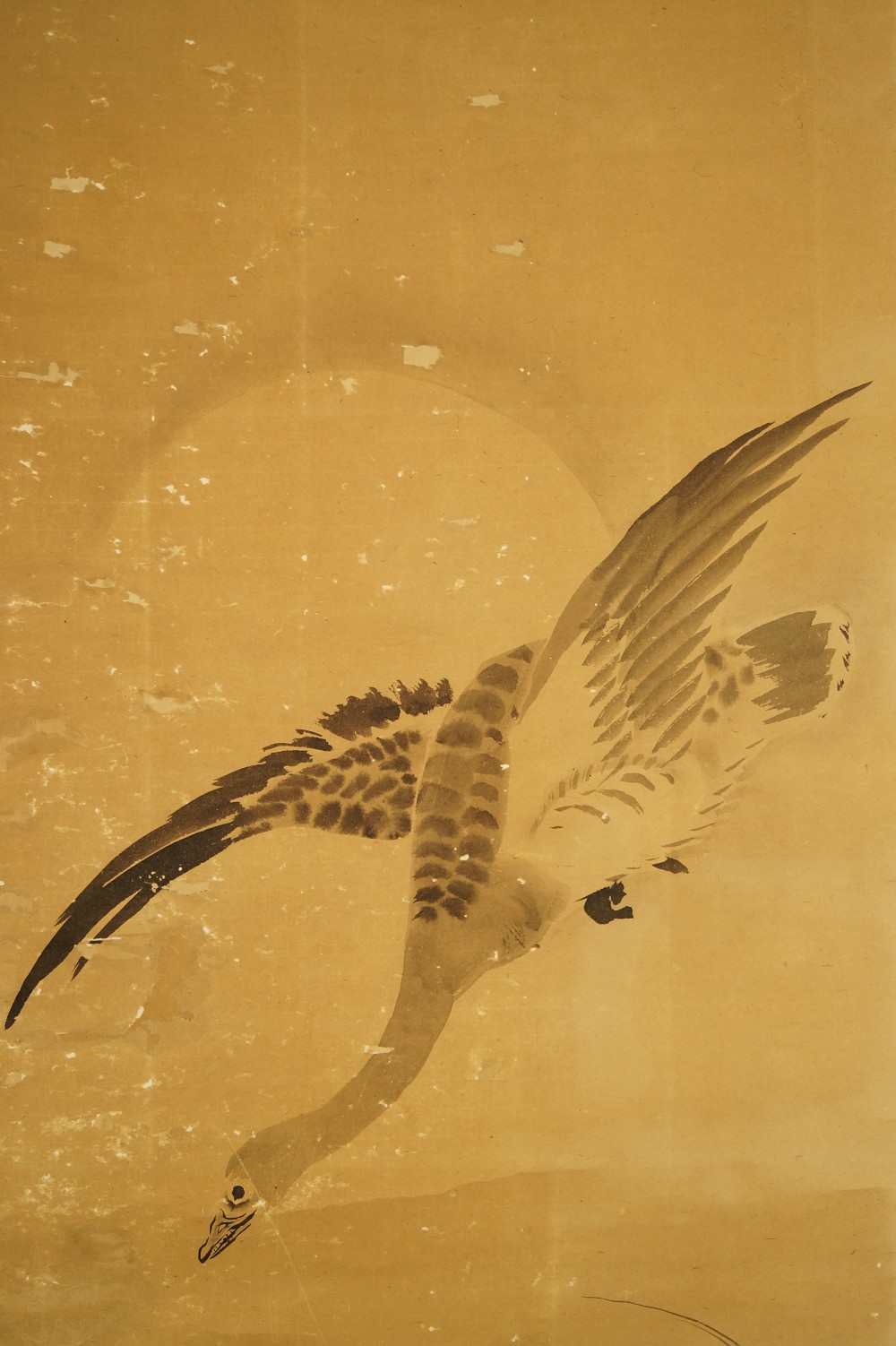 Wild Goose in Moonlight Tanaka Koga Goose Motif Close-Up