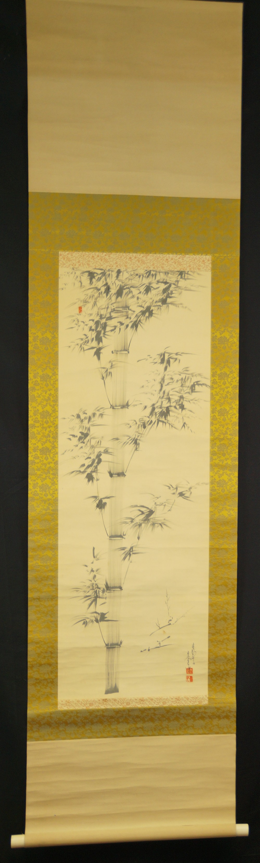Bamboo Hanging Scroll Full View