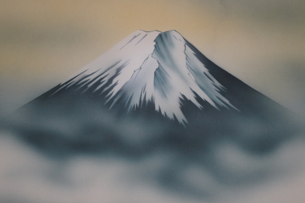 Berg Fuji - Japanisches Rollgemälde (Kakejiku)