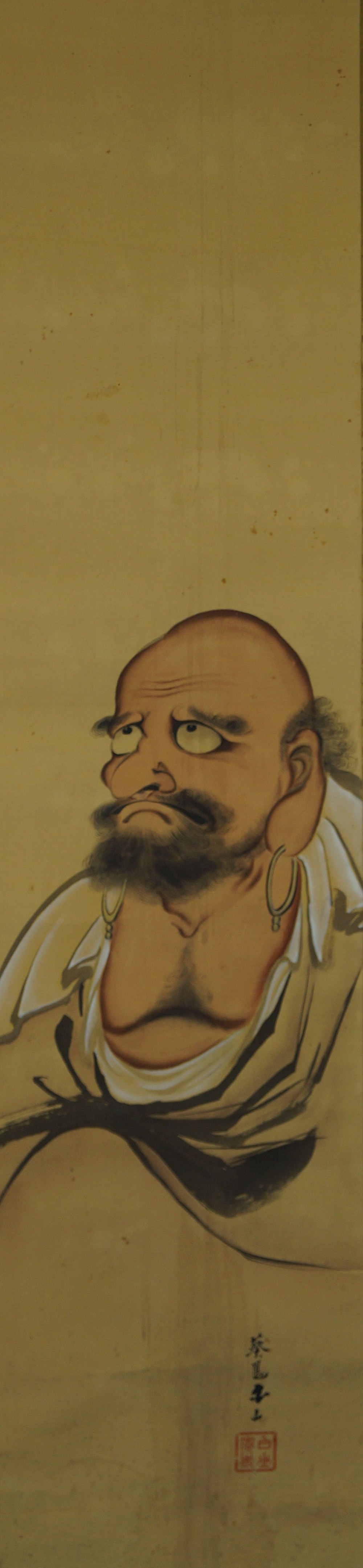Kakemono Bodhidharma Daruma Full Motif Without Mounting