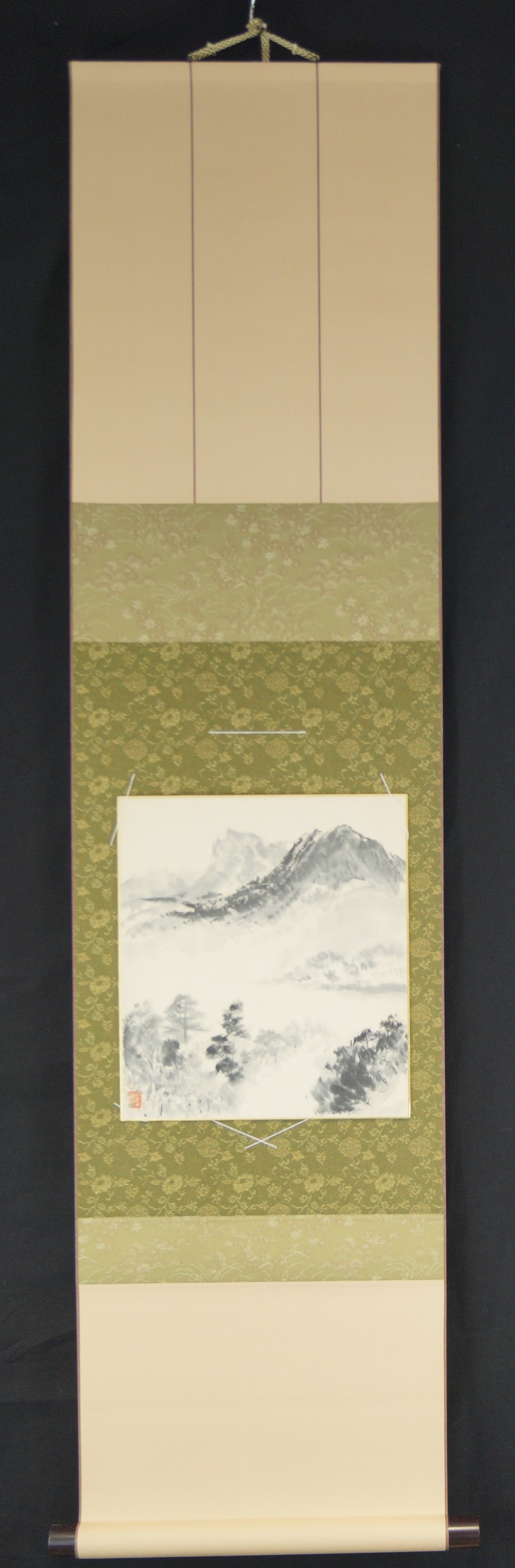 Shikishi Berglandschaft Gesamtansicht mit Einfassung
