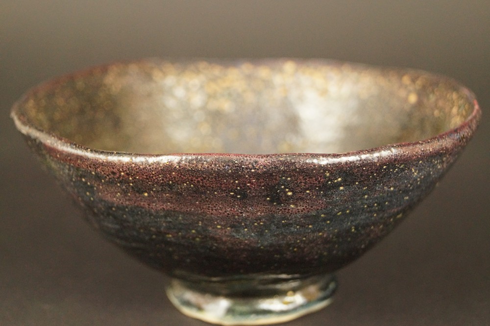 Raku Tea Bowl Profile Side View 2