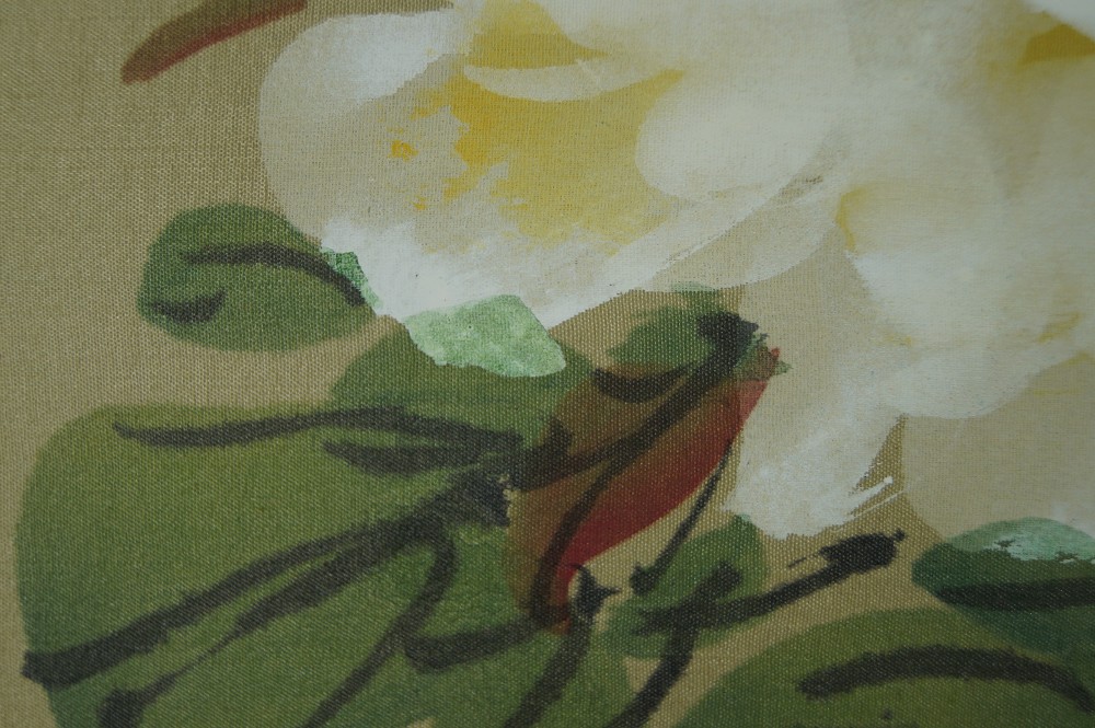 Peony Hanging Scroll Peony Motif Close-Up 4