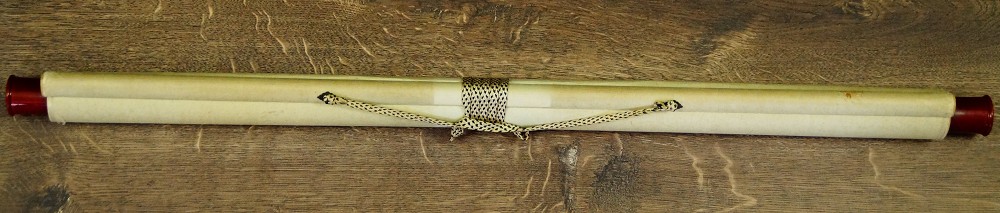Rolled Up Kakemono with Cord Tie