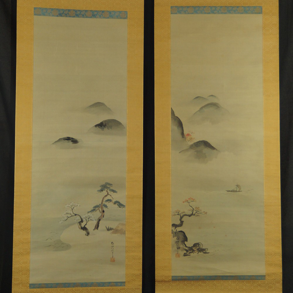 Fruehling und Herbst von Kano Isenin Eishin Set Motiv Nahaufnahme Vorschau