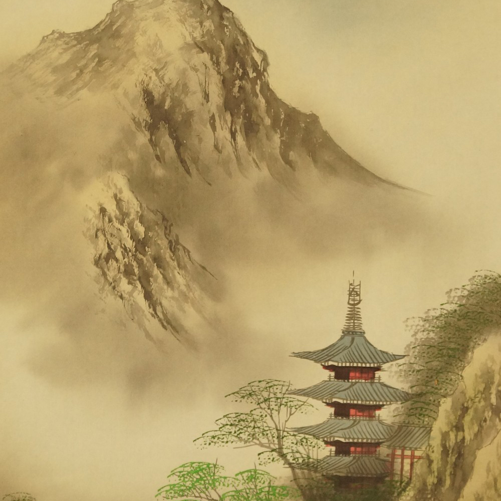 Landschafts Kakemono Motiv Nahaufnahme Vorschau