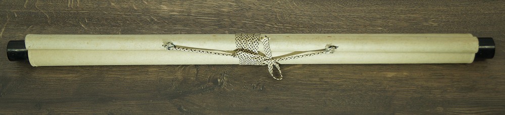Kakemono Kalligrafie Zusammengerollt