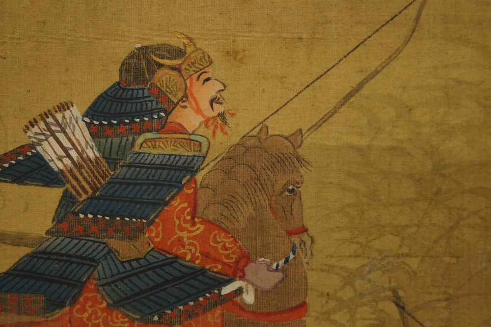 Samurai warrior by Tosa Mitsuzane samurai motif close-up 2