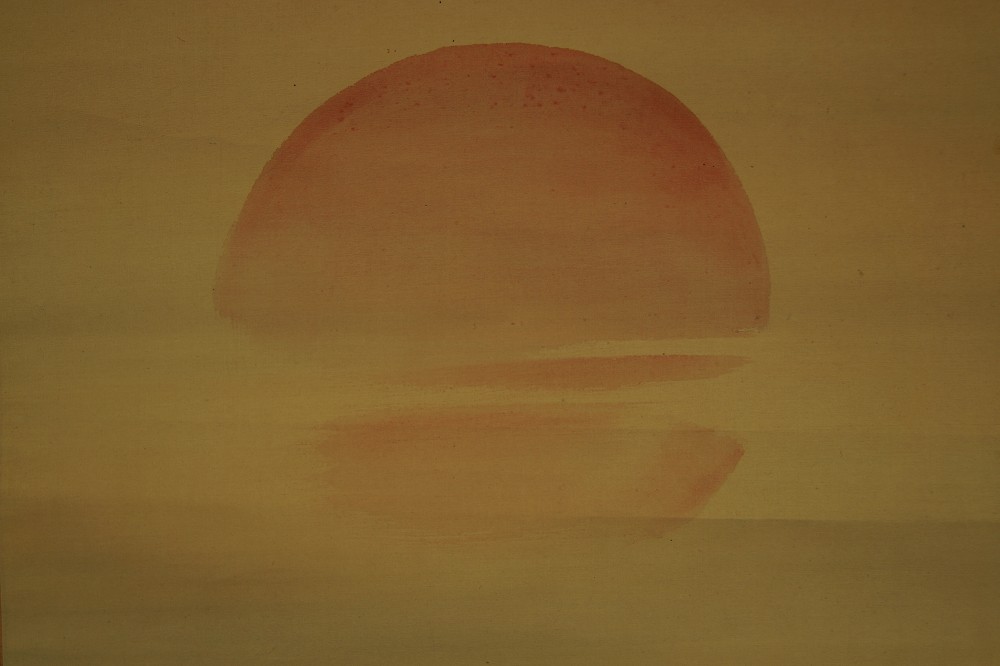 Aufgehende Sonne - Japanisches Rollbild (Kakejiku, Kakemono)