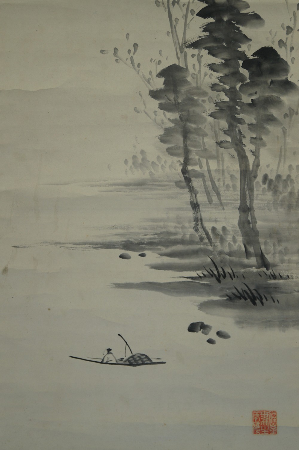 Kakemono Landschaft Landschaft Nahaufnahme 2
