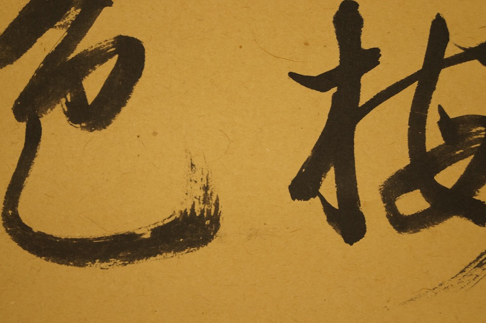 Kakemono Kalligrafie Nahaufnahme 4