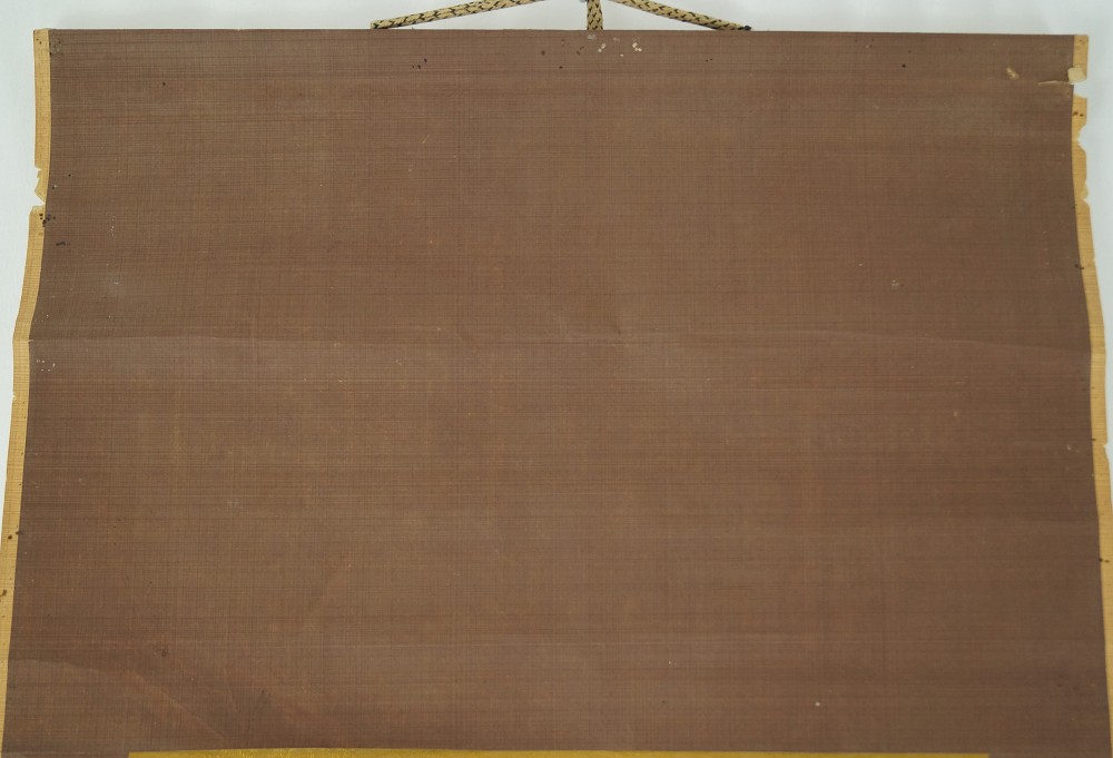Kakemono Bamboo Mounting Detail