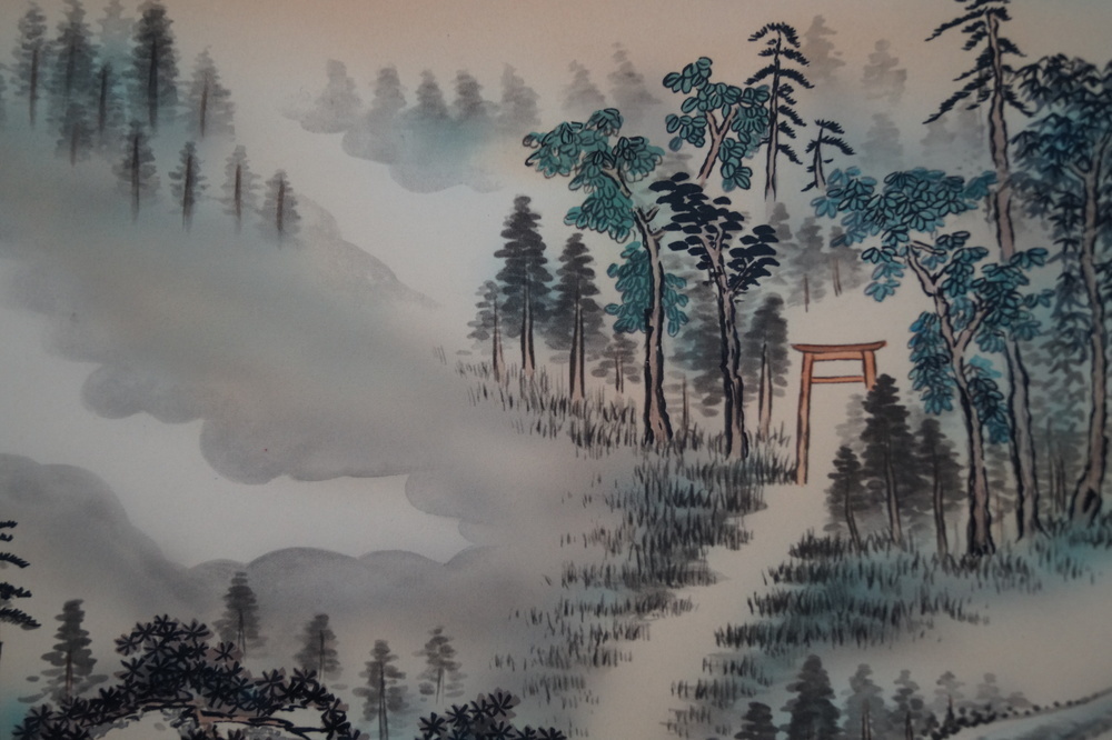 Landschaft Kakejiku Torii-Motiv Nahaufnahme 2