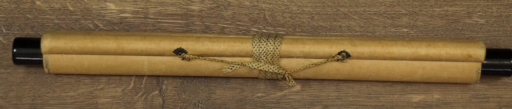 Bats in Moonlight Kakemono Rolled Up