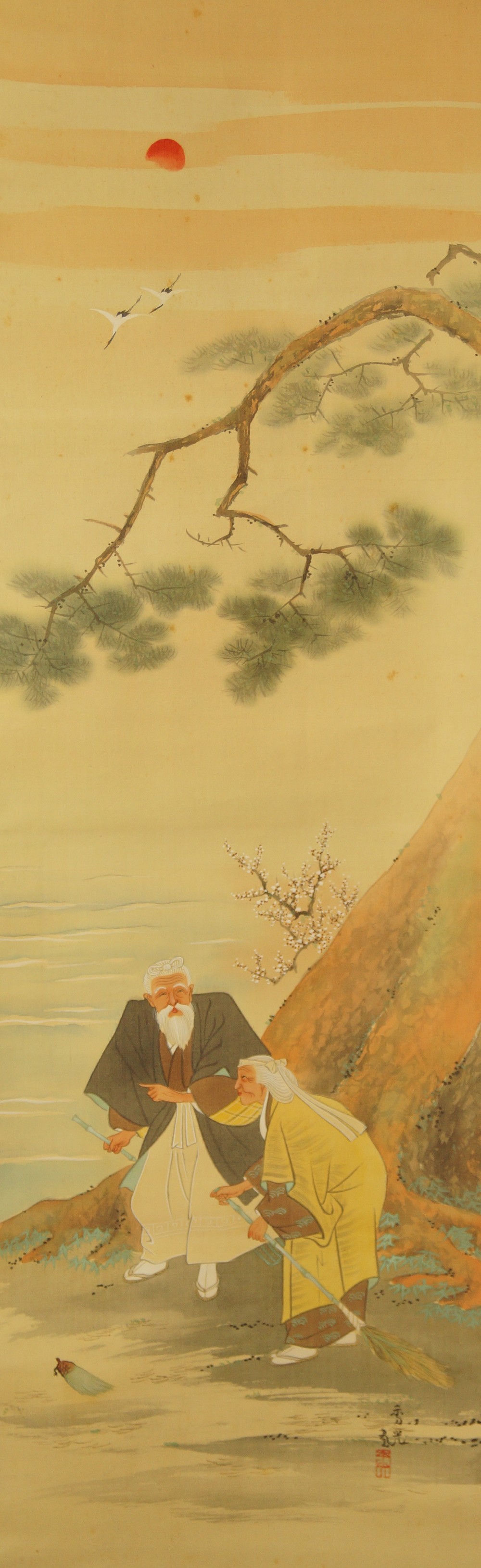 Takasago Legend kakemono full motif without mounting