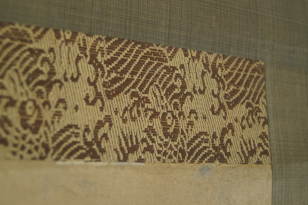 Kakemono philosopher mounting detail 2