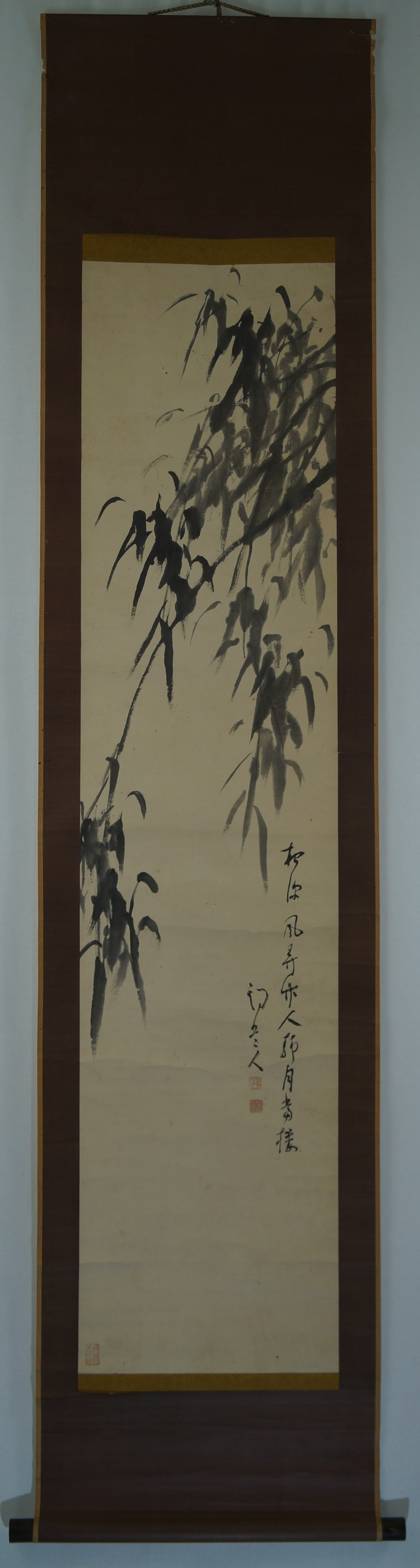 Kakemono Bamboo Full View Hanging Scroll