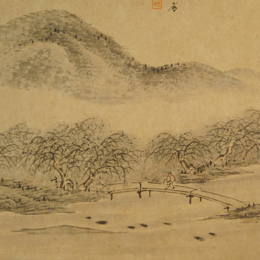 Shikishi Landschaft Motiv Nahaufnahme Vorschau