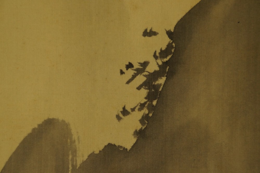 Landschaft von Eizan Kikukawa Vogelschwarm Motiv Nahaufnahme
