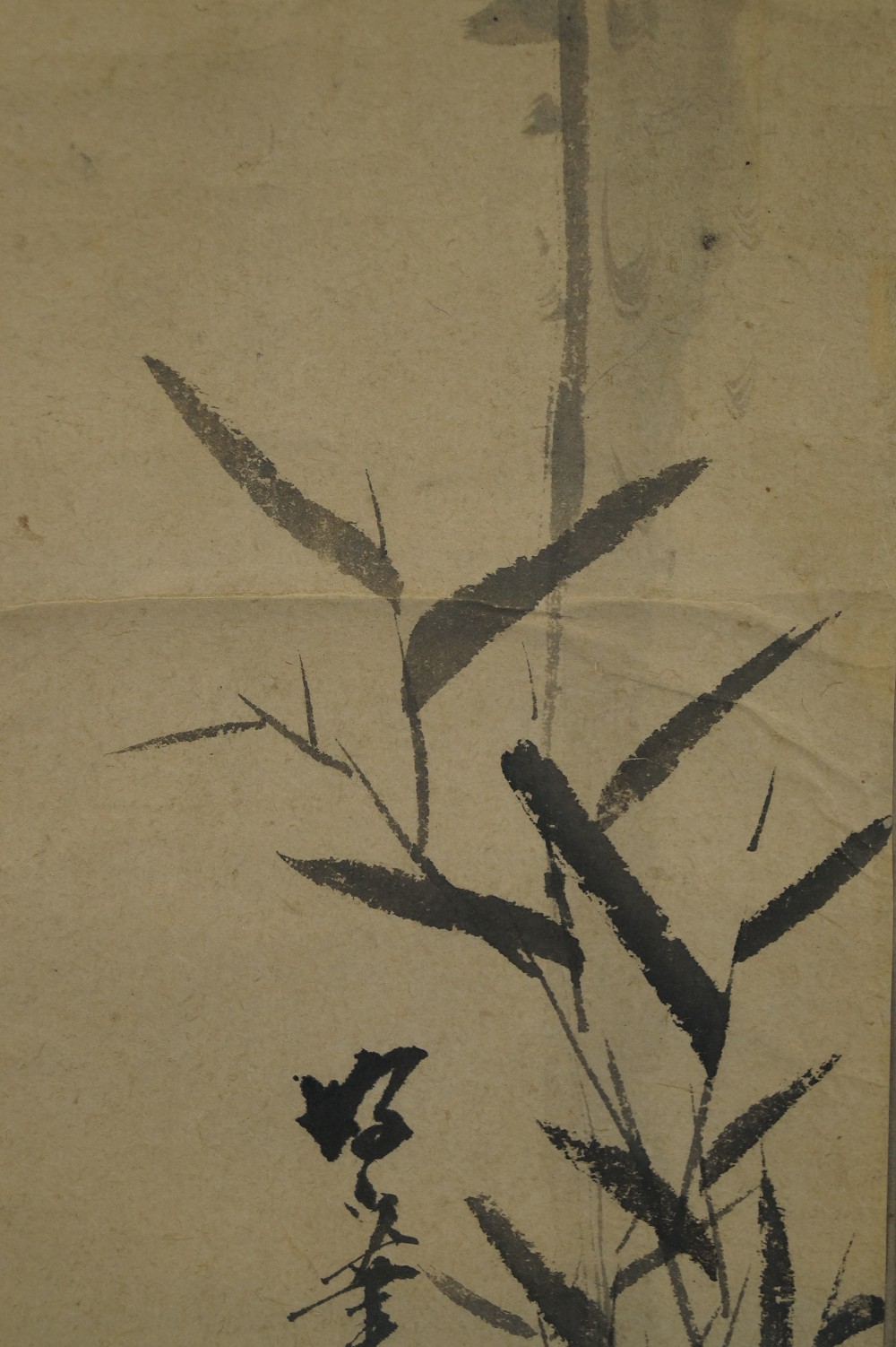 Hanging Scroll Pine Bamboo Motif Close-Up