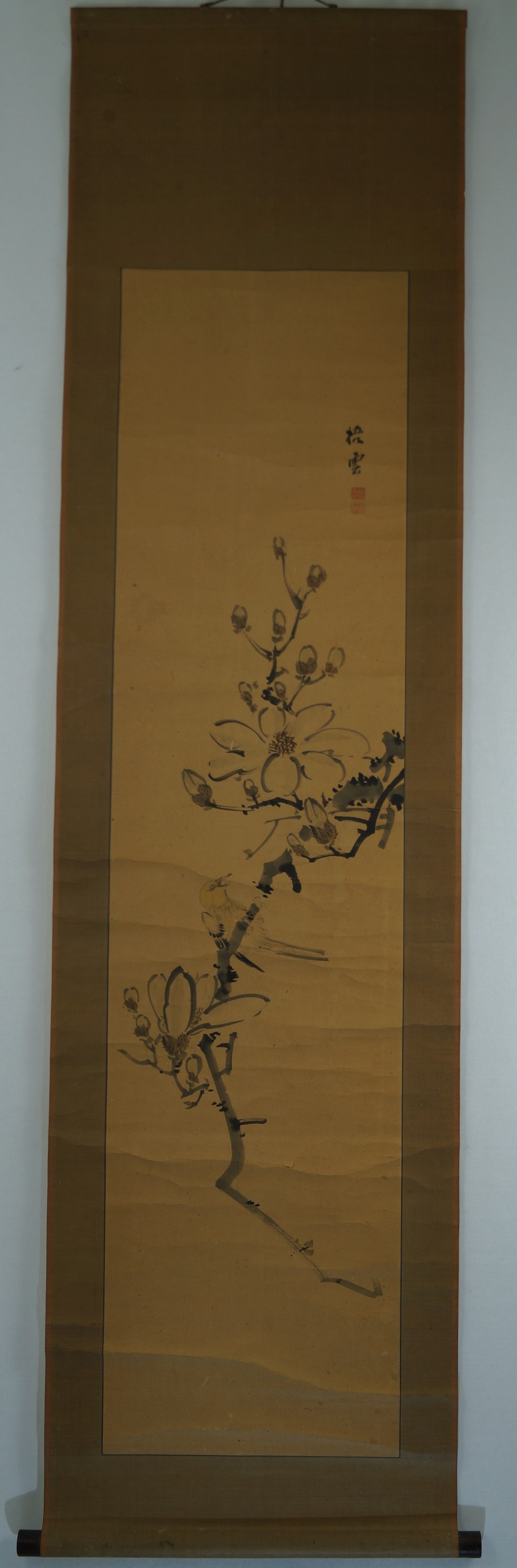 Kakemono flowers full view hanging scroll