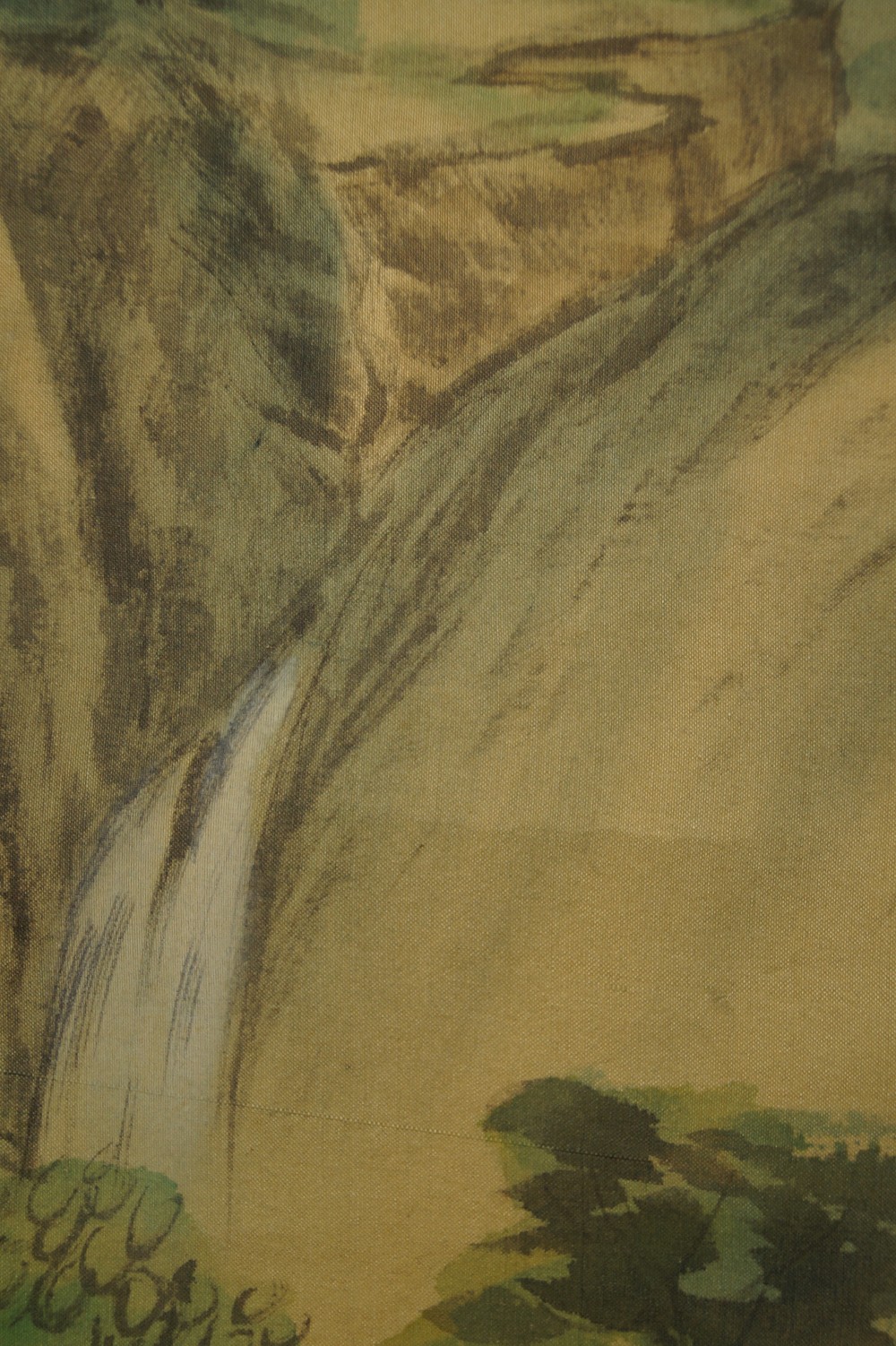 Landschaft Rollbild Wasserfall-Motiv Nahaufnahme