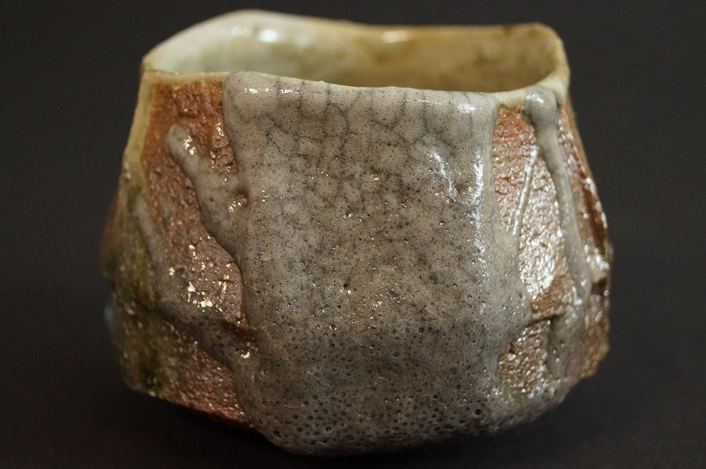 Tanba chawan by Tsuyoshi Uenaka side view 2