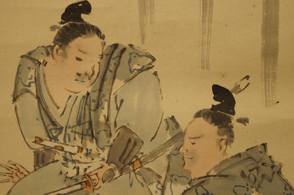 Soga Brothers Kakemono Motif Close-Up 4