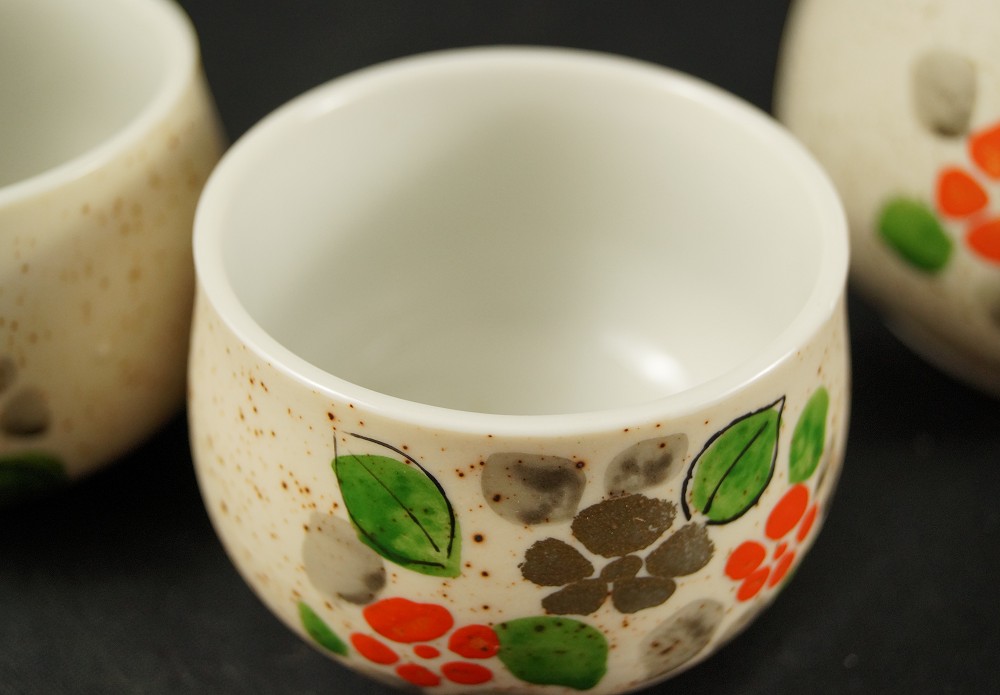 Tea Set Floral Motif Imari Porcelain Motif Close-Up 2