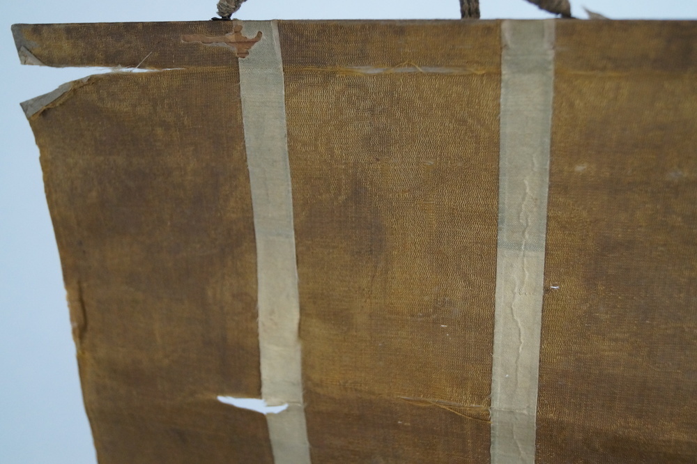 Vogel und Blume Kakemono Montierungsdetail
