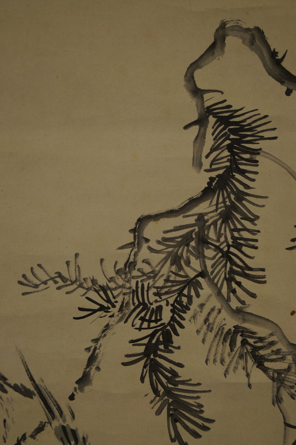 Bird on Pine Branch by Akiaki Okamoto Pine Motif Close-Up 1
