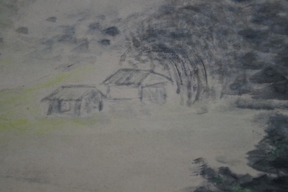 Landschaft Huette Nahaufnahme