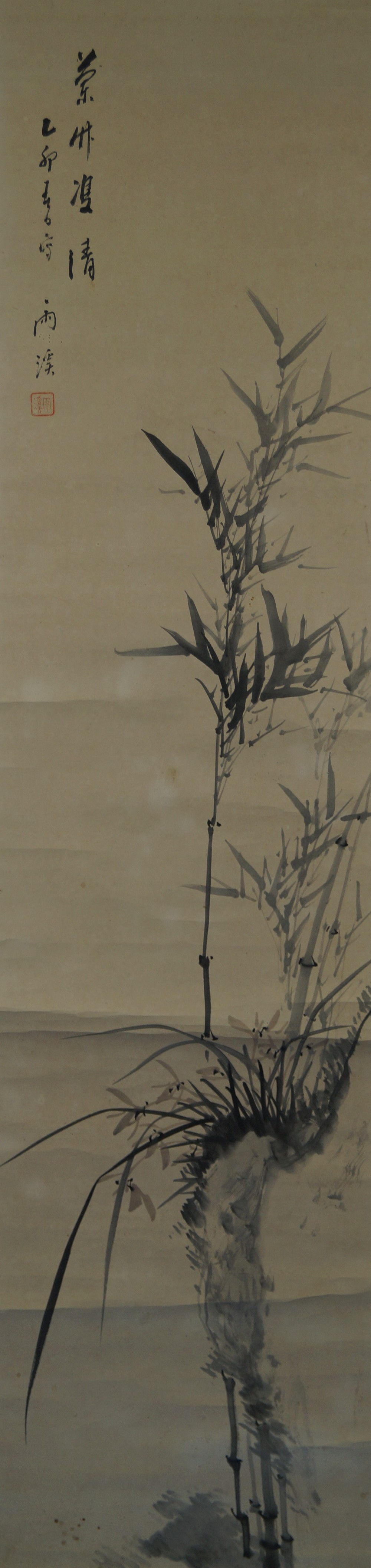 Bamboo Hanging Scroll Full Motif Without Mounting