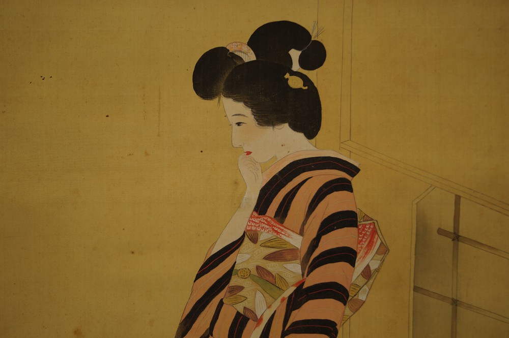 Beauty in Kimono by Chigusa Kitani Woman in Kimono Close-Up