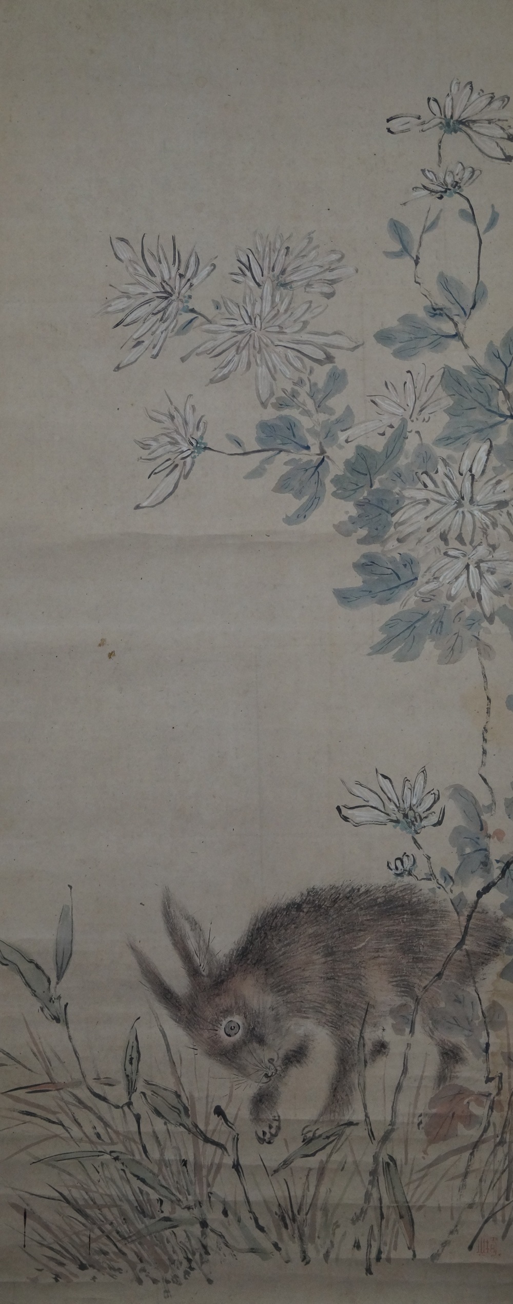 The Rabbit in the Grass Kakejiku Full Motif Without Mounting
