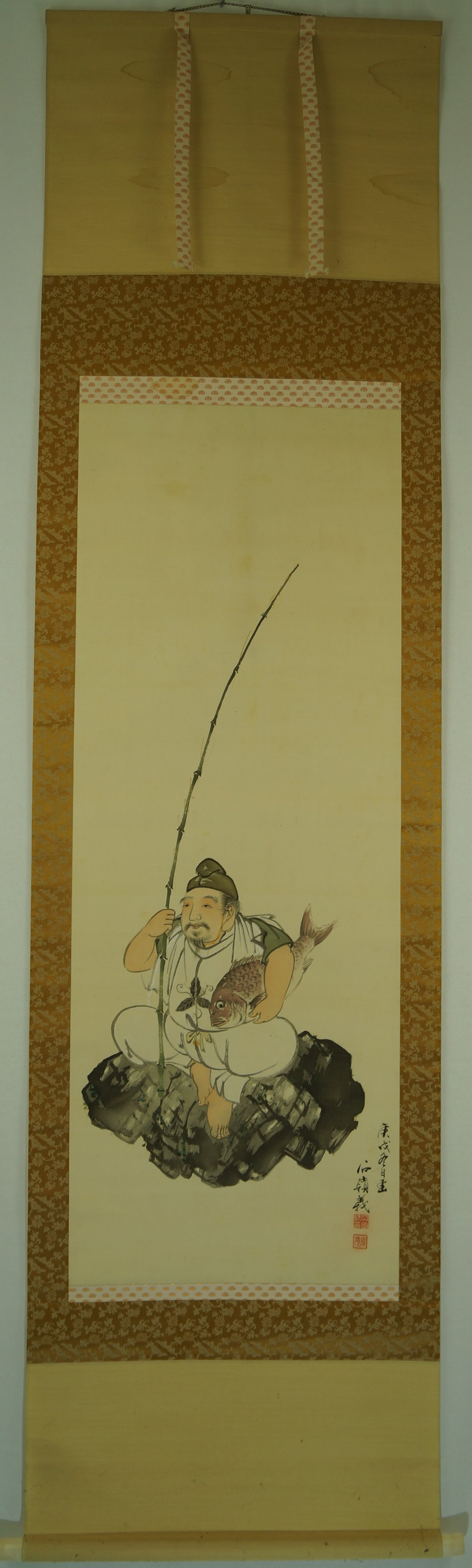 Fisherman Full View Hanging Scroll