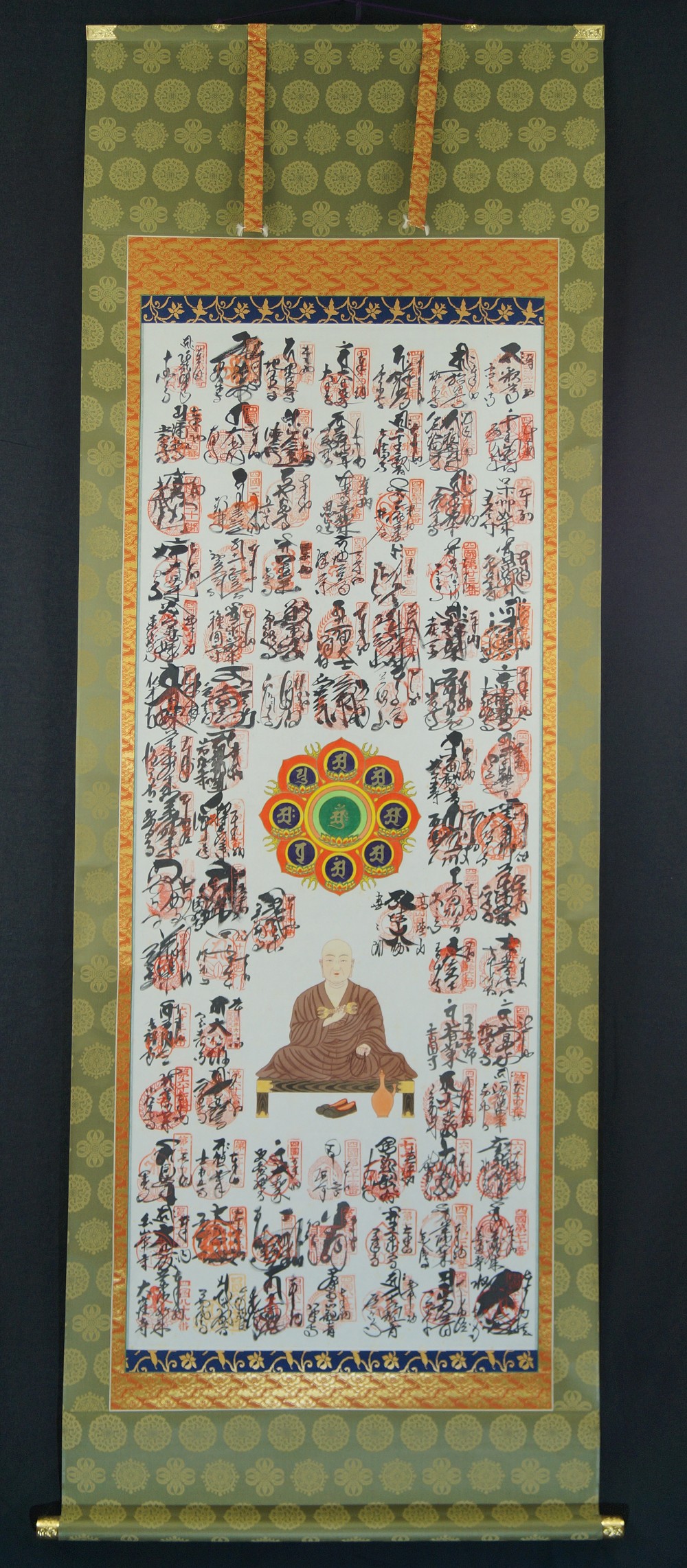 88 Temples of Saigoku Full View Hanging Scroll