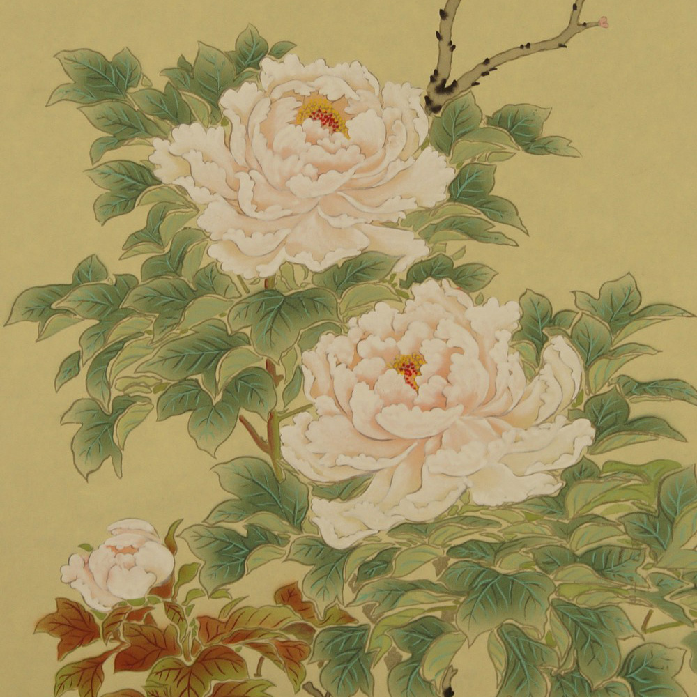 Peonies Motif Close-Up Preview