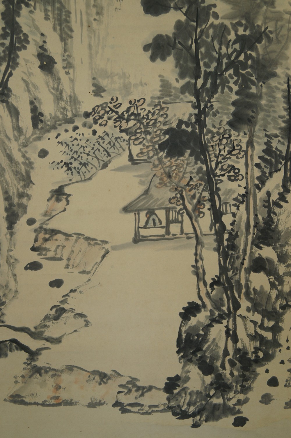 Landschaft Rollbild Kakejiku Kakemono Landschaft Nahaufnahme 2