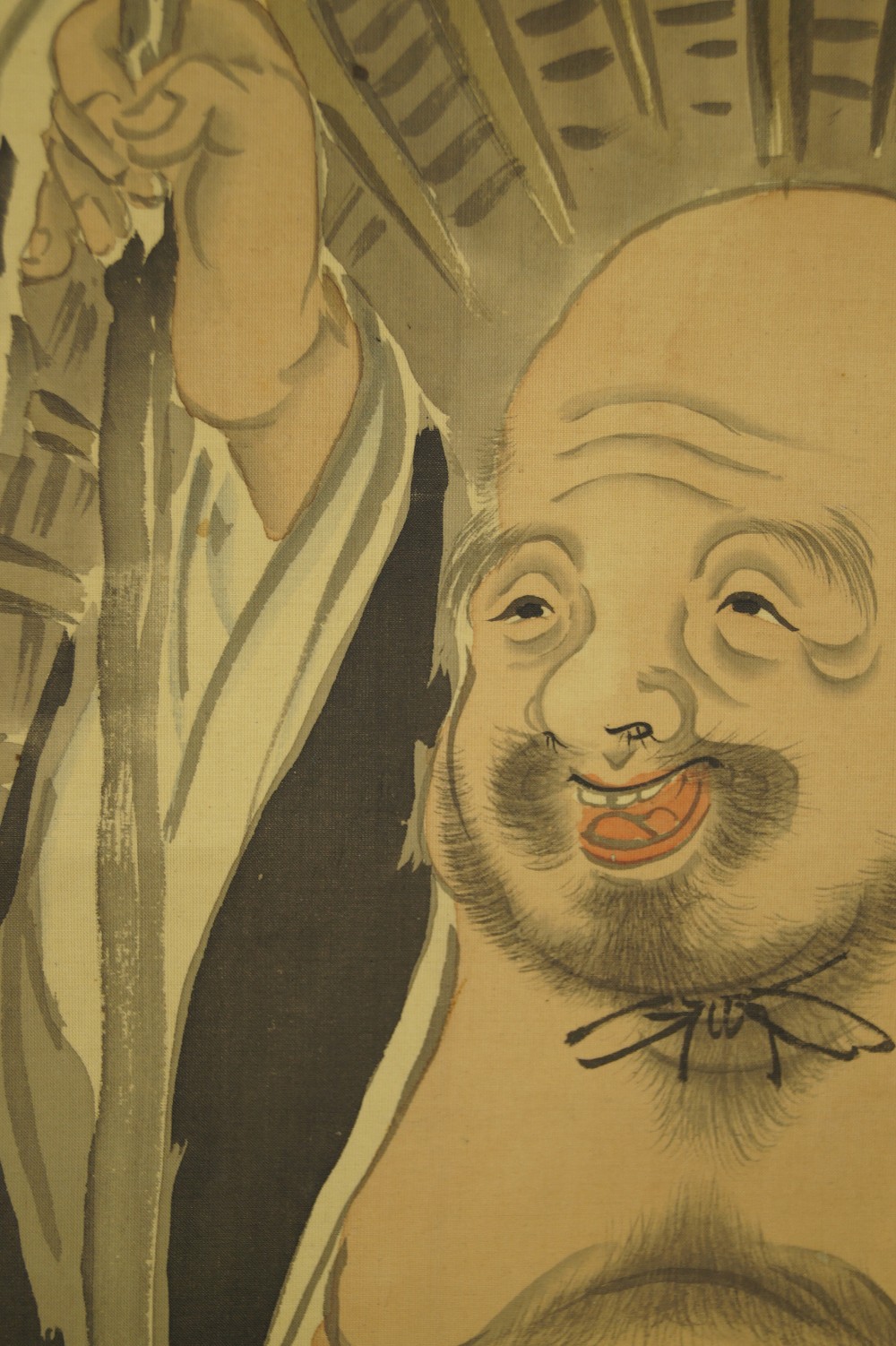 Hotei Hanging Scroll Hotei Motif Close-up 3