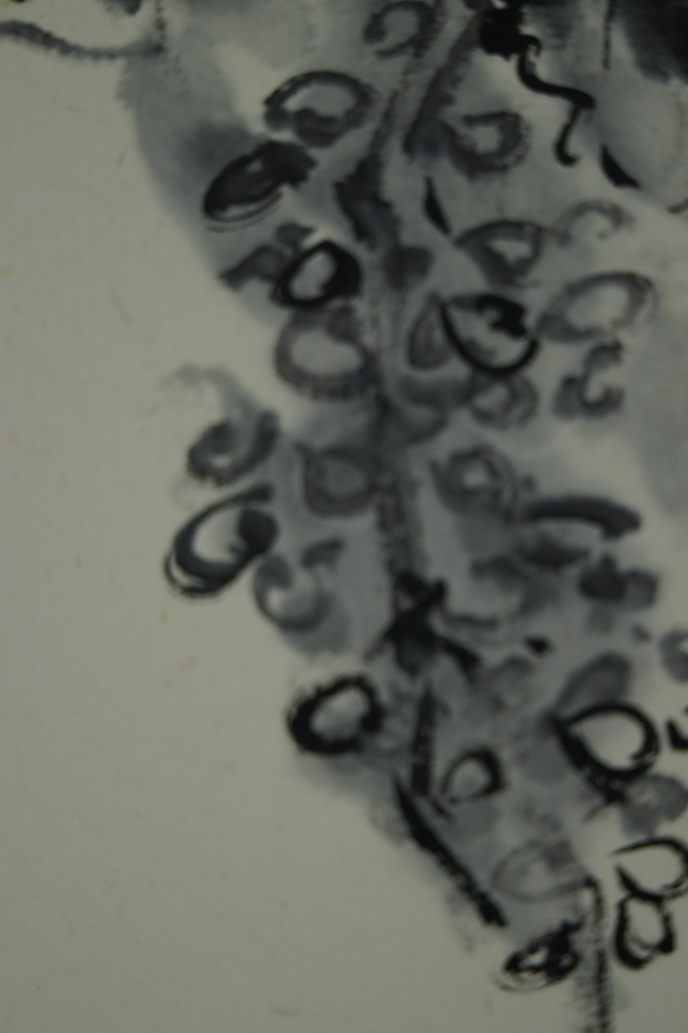 Grapes Hanging Scroll Grapes Motif Close-Up 4