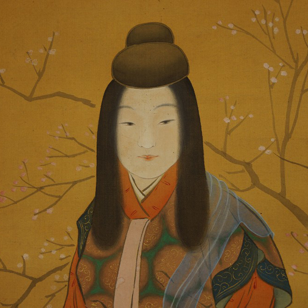 Beauty in Kimono Motif Close-Up Preview