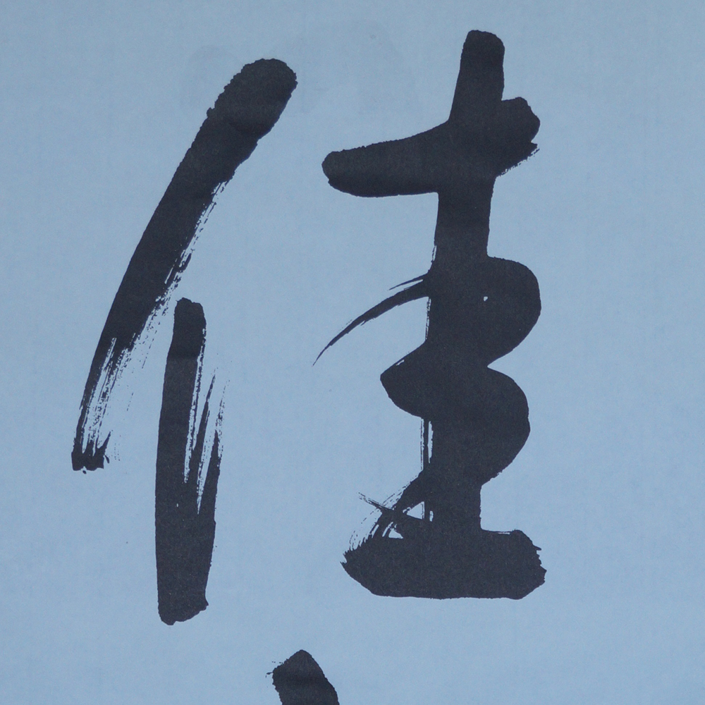 Kakemono Kalligrafie Nahaufnahme Vorschau