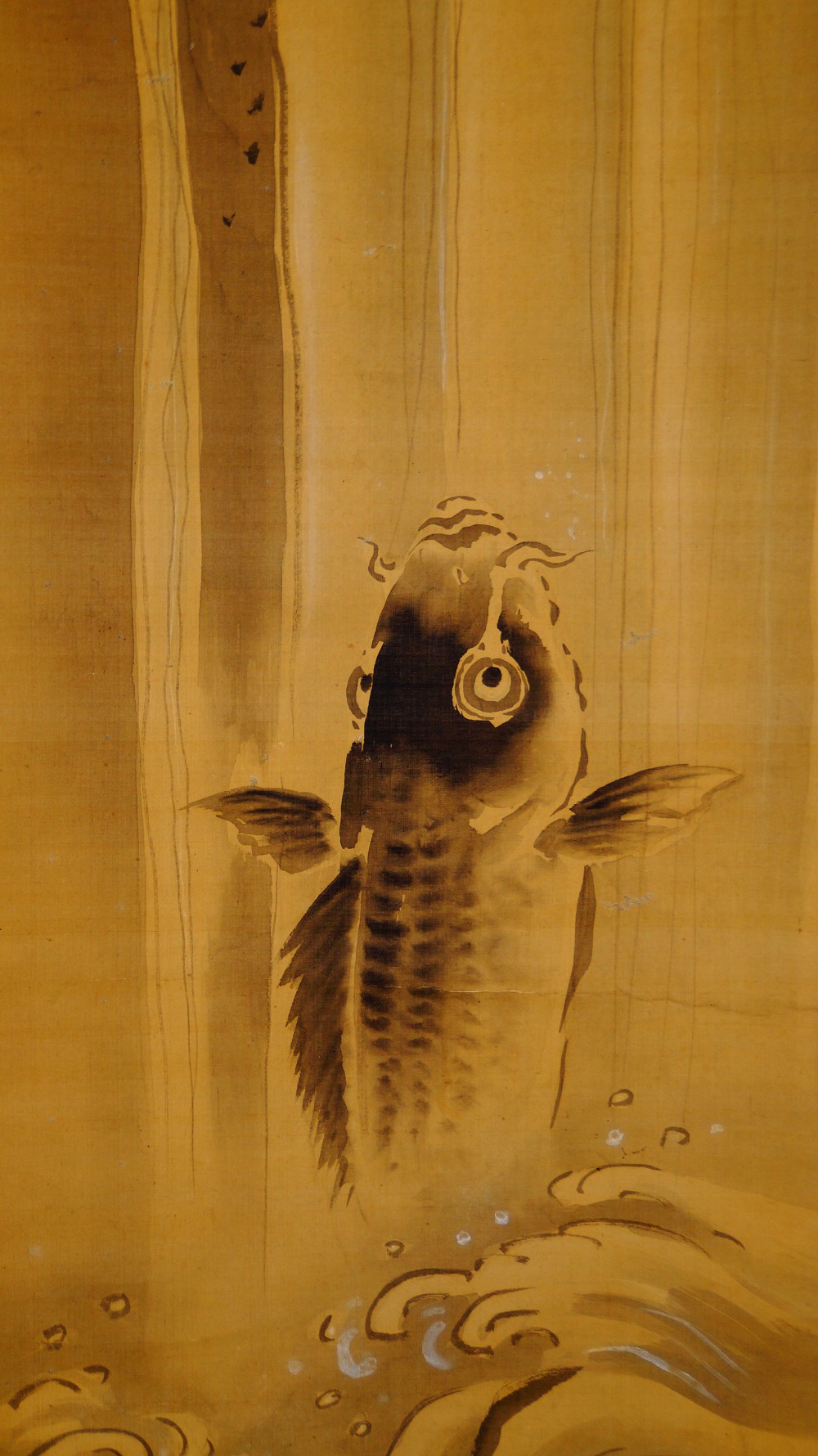 Ascent of the koi kakemono koi motif close-up 1