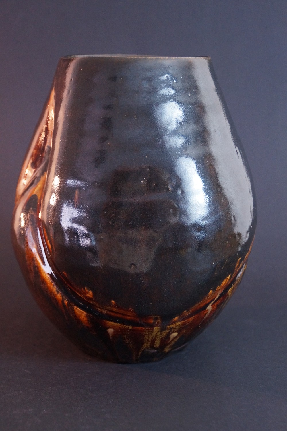 Seto Vase by Shunrei Kato Back View