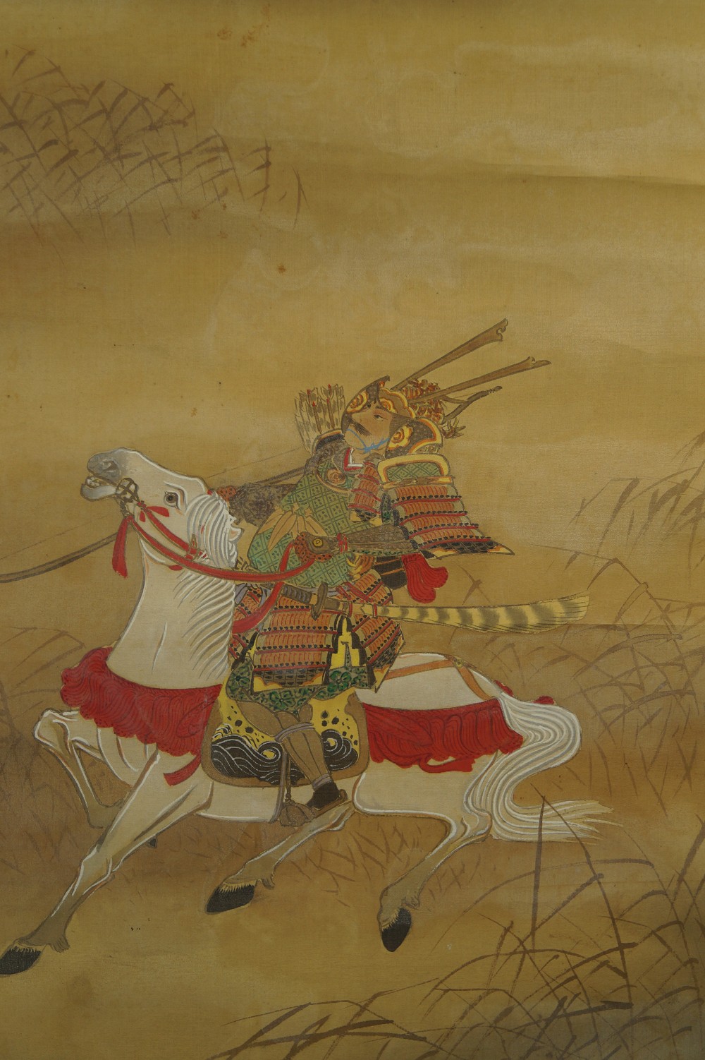 Samurai Hanging Scroll Samurai Motif Close-Up 1